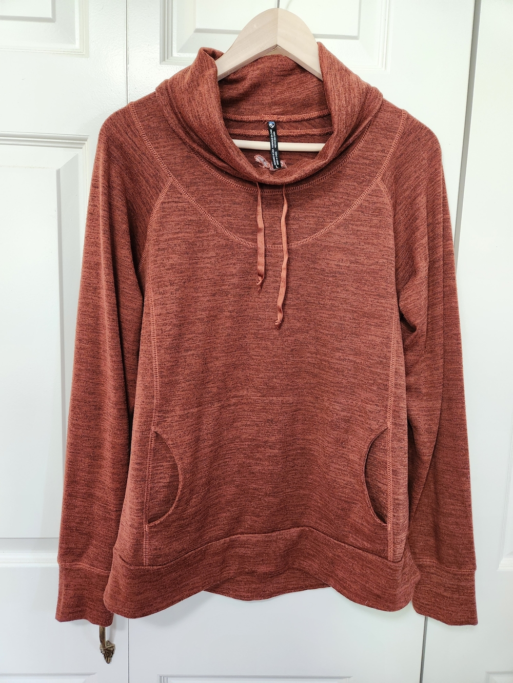 Kuhl Rust Orange Cowl Neck Pullover